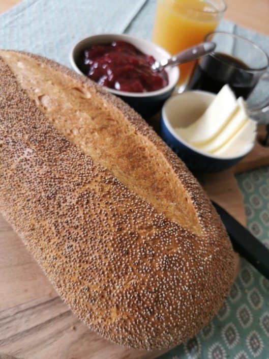 Rundt Lille Franskbrød m. birkes